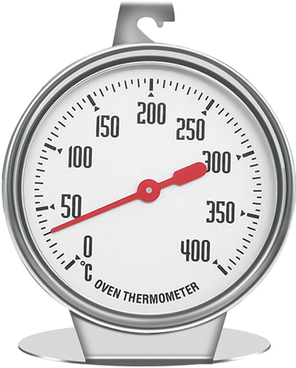 Dailygoods - Oven Thermometer - Roestvrij staal - Duurzaam en makkelijk te reinigen - Keuken thermometer - Geschikt voor elke oven - Professioneel mod