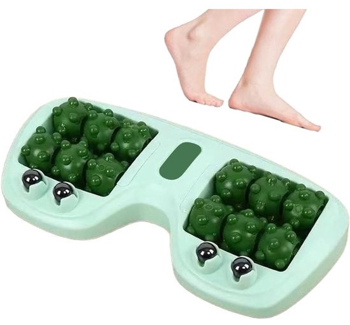 Voetmassage Roller - Voetroller Massager - Spierontspanning Bevorderen - Ergonomisch Ontwerp - 29 x 15 x 4 cm - Grijs