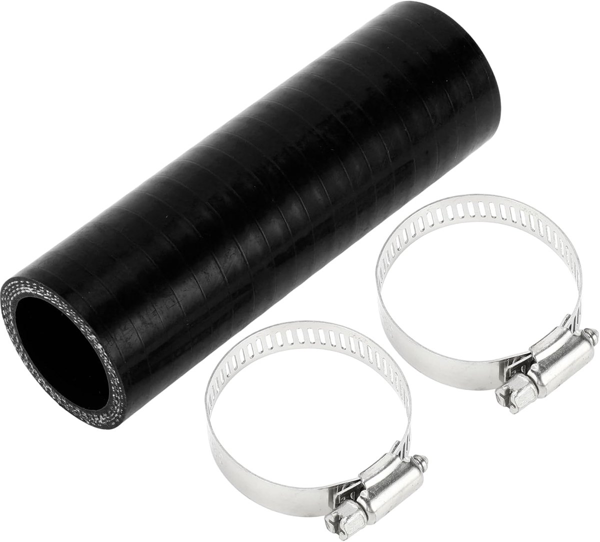 Dailygoods- Koelmiddelslang Zwart - Siliconenmateriaal - Binnendiameter 30 mm - Lengte 127 mm - Meerlaags Weefsel - Temperatuurbestendig tot 300℃ - Si