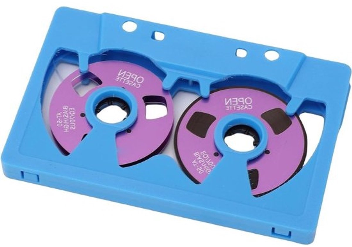 Cassettebandje - Reel to Reel - Muziek Opnemen - Duurzaam Aluminiumontwerp - 50 Minuten - Zilver