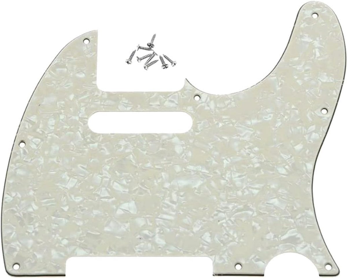 8 Hole Tele Gitaar Slagplaat Scratch Plaat voor USA/Mexicaanse FD Telecaster Aged Pearl