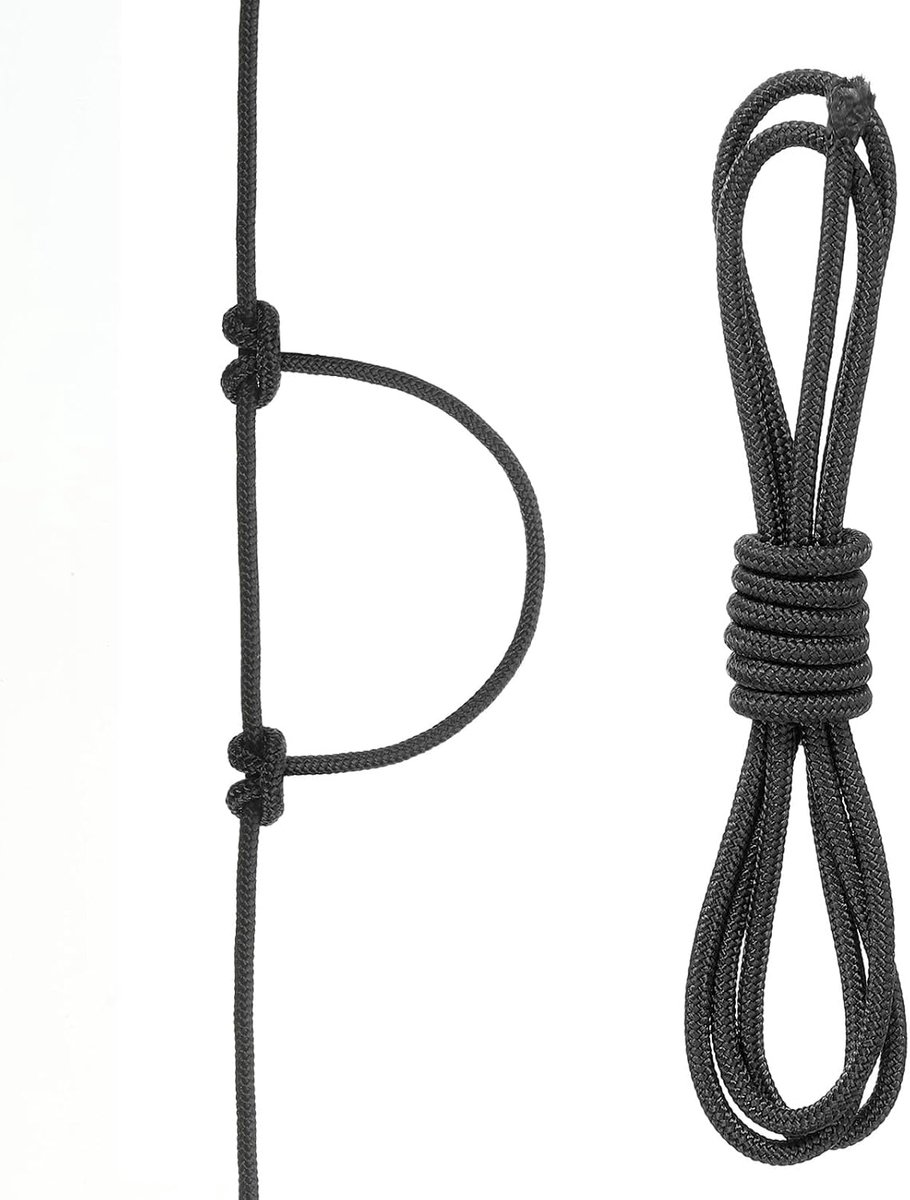Boogschieten D loop touw, boog D strikken koord triggermateriaal nokkenschep gesp ring voor jachttoppen compound boog D ringgesp boogpees