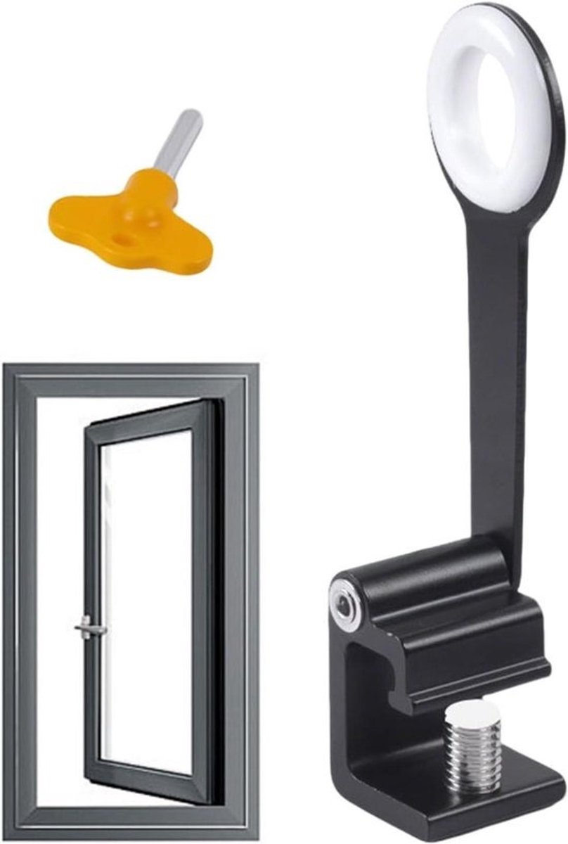 Kinderslot Ramen - Raamsluiting Beveiliging - Veiligheid Thuis - Zonder Boren - 14.5 cm - Wit