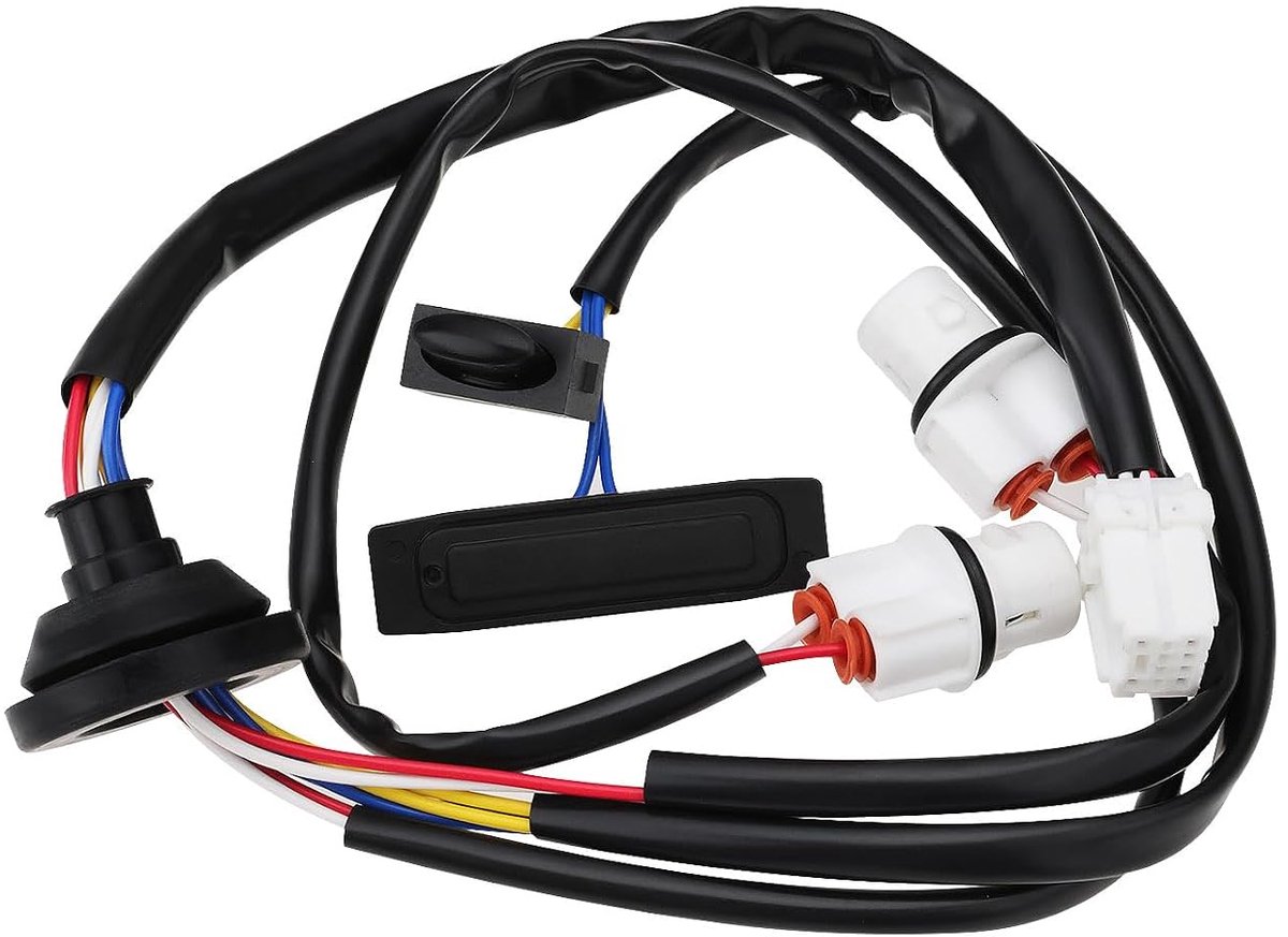 Dailygoods - Kofferbakschakelaar - Achterklepontgrendeling - Directe vervanging - Zwart - Handgreep - Geschikt voor Nissan X-TRAIL T-31 2007-2013