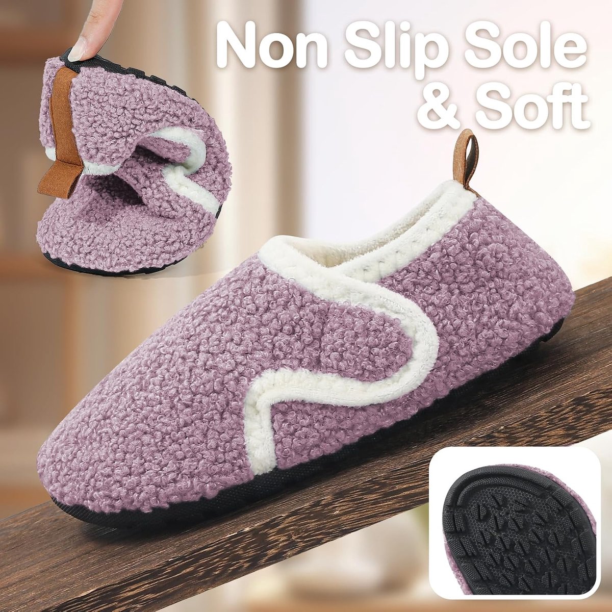 Pantoffels voor kinderen, meisjes, wintersokken voor baby's, antislip, eerste stappen
