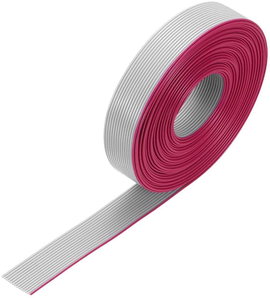 Platte lintkabel, 4 m, lengte 1,0 mm, pitch 14-polig, grijs, voor AWM 2651 aansluiting