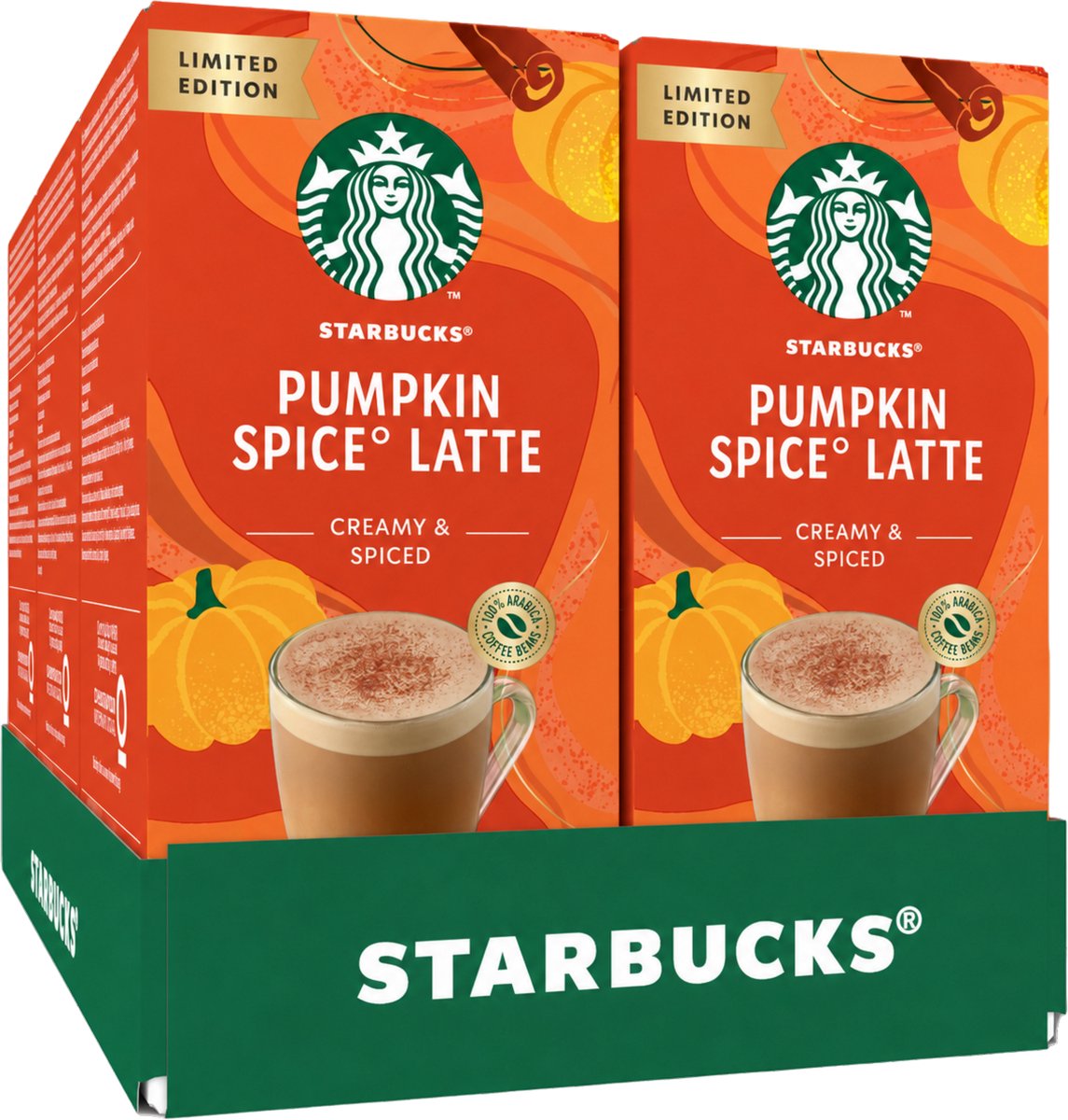 Starbucks pumpkin spice latte oploskoffie - 6 doosjes x 4 zakjes