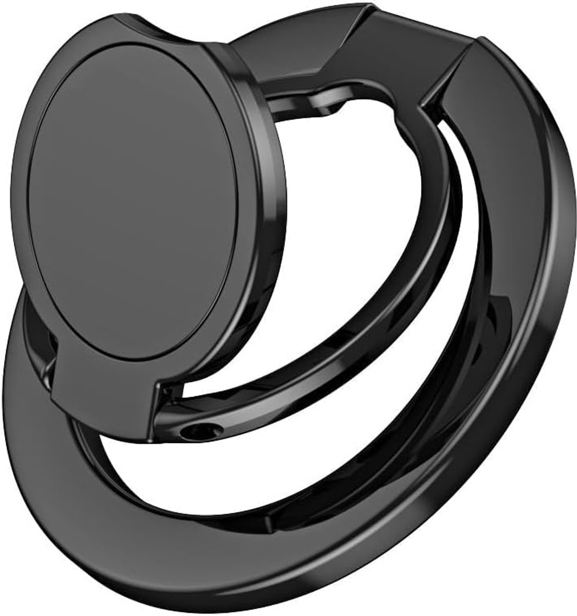 telefoonringhouder, magnetisch, inklapbaar, rond, standaard, magnetische ringhouder, ringstandaard, mobiele telefoon, ringhouder, magnetische vingerhouder