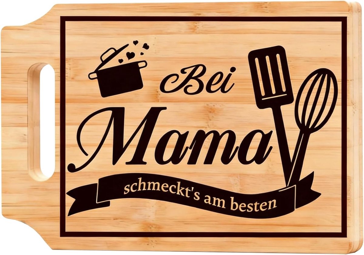 Cadeaus voor mama, gegraveerde bamboe snijplank, persoonlijke keuken, cadeau voor mama, verjaardag, voor Moederdag, verjaardag en kerstcadeaus