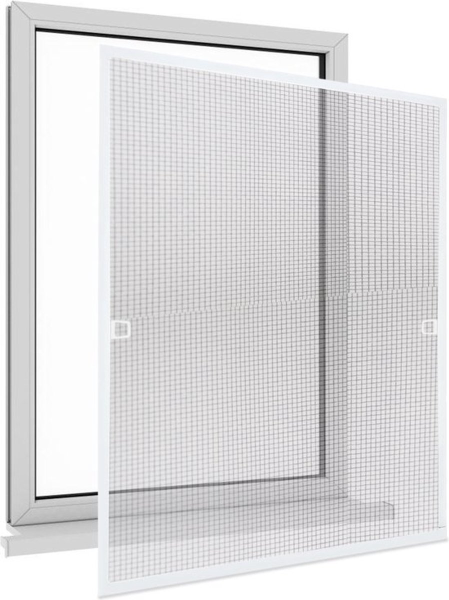 Raamhor - Horrengaas op Maat - 100 x 120 cm - Zelf Hor Maken - Horgaas Inkortbaar - Universele Inzet Hor Raam - Muggengaas- Hor Voor Ramen - Vliegenhor