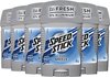 Pack économique de six déodorants Speed Stick Cool Breeze, 50g chacun. Les bâtons sont gris avec une étiquette bleue et blanche indiquant 'Speed Stick Cool Breeze 24H 0% Aluminium'.