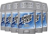 Déodorant Mennen Speed Stick Cool Breeze - 24H Fris and Confident - Pack économique de déodorants pour hommes - 6 x 60 g