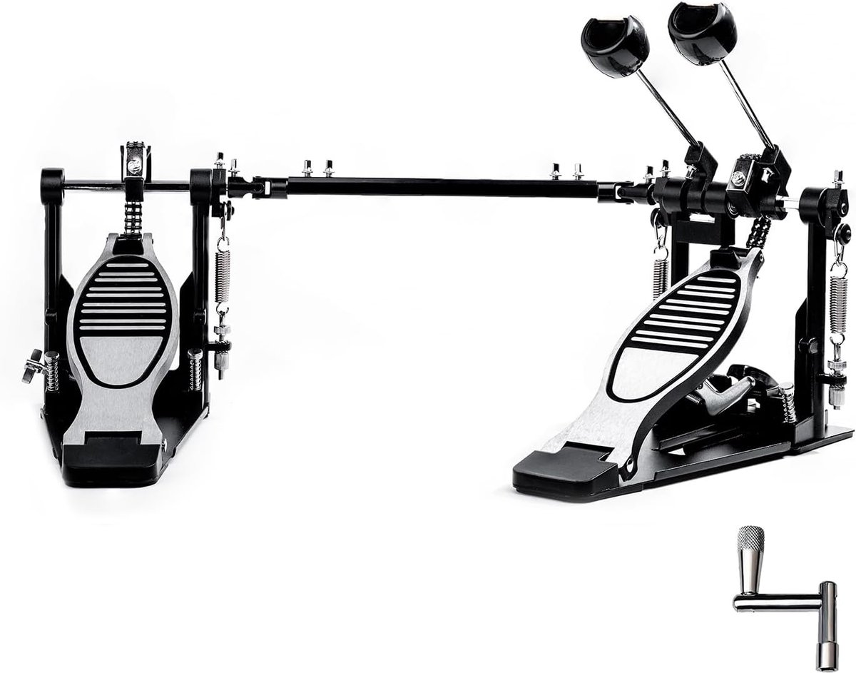 Double Bass Kick Drumpedaal met dubbele ketting, dubbel pedaal (V-HT12)