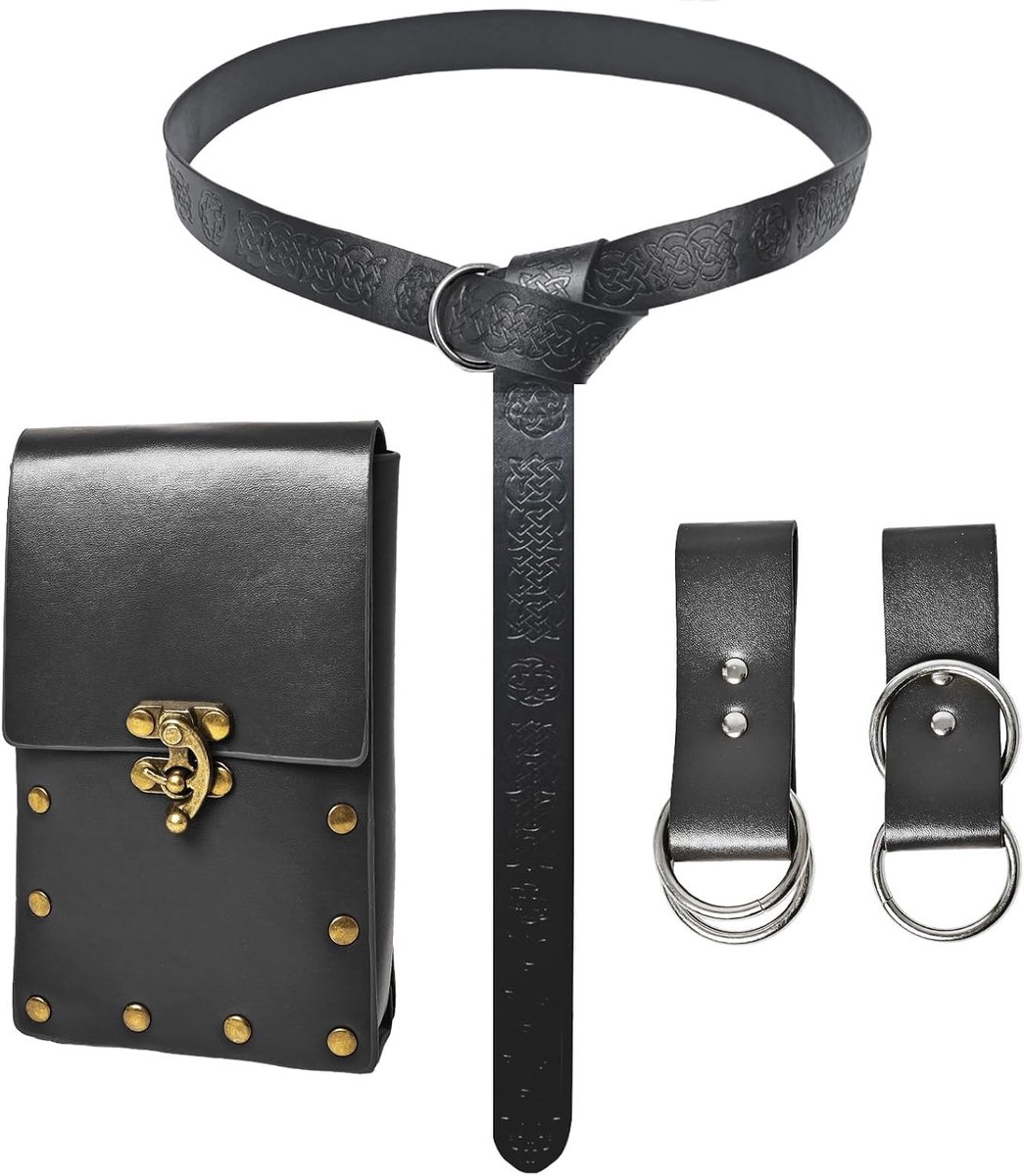 ridderaccessoireset, Halloween necromantenpak, Viking Renaissance kostuum accessoires, voor Halloween renaissance cosplay