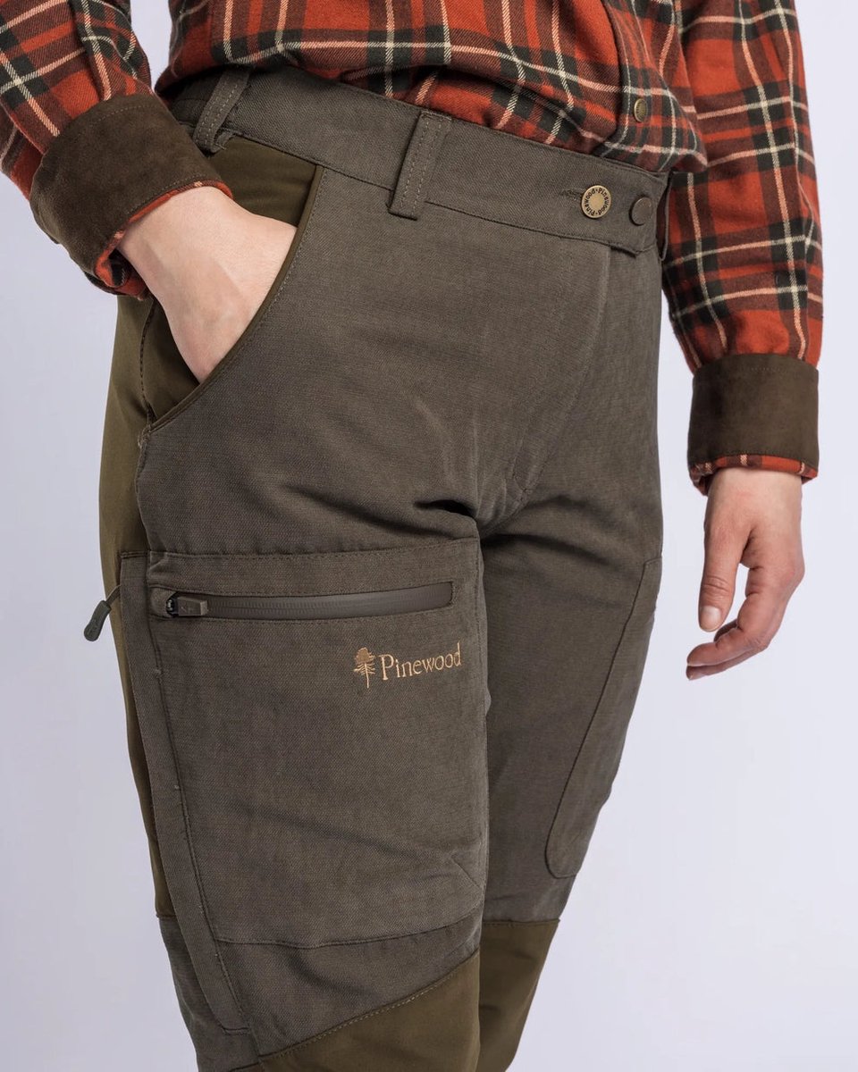 Pinewood® Caribou Hunt Trousers W’s jachtbroek outdoorbroek Dames Bruin