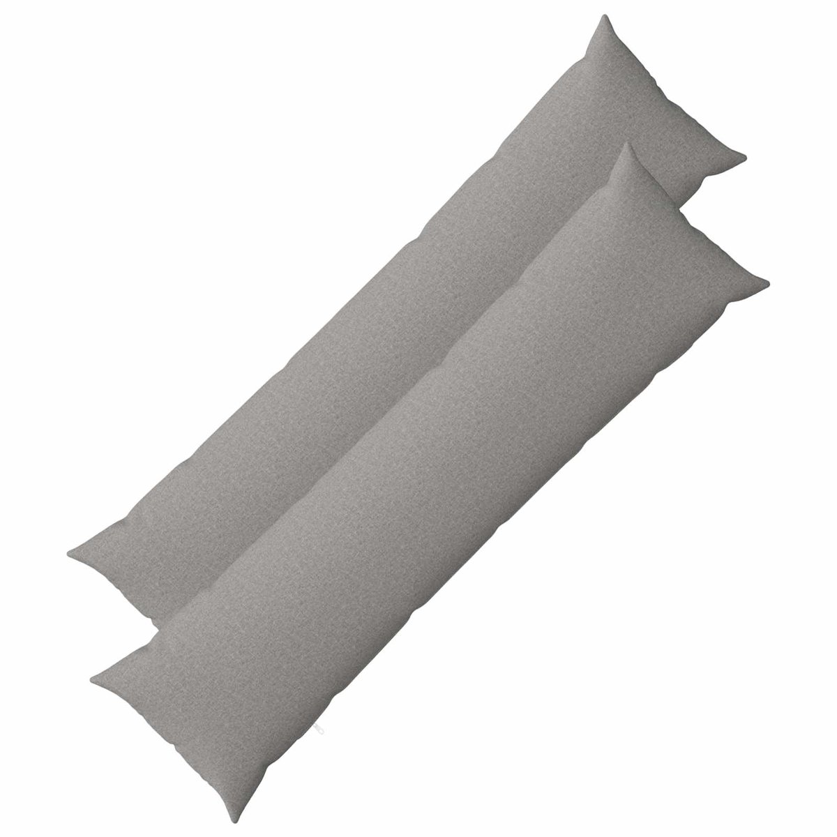 vidaXL Dekenkussen - 2 - st - HEERLEN - Wolkgrijs - 40 - x - 145 - cm - Stof Wolkengrijs