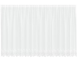 vidaXL - Lacegordijn - Wit - 180 - x - 400 - cm - Polyester