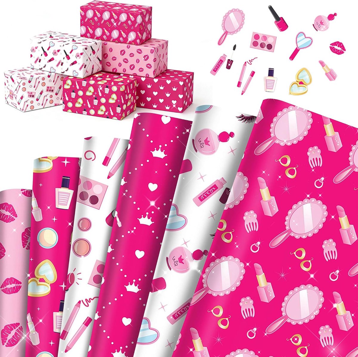 vellen make up inpakpapier spa feest cadeauverpakking vouwbaar cosmetica
