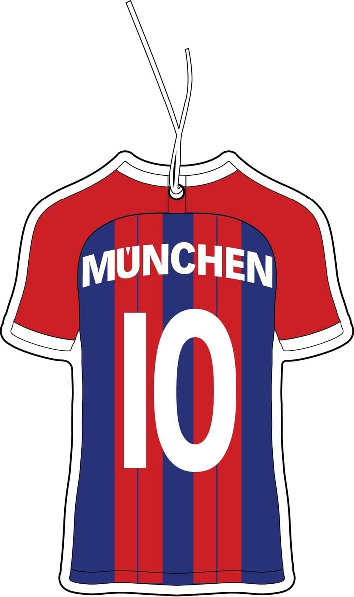 2 x München voetbalshirt geurboom auto, auto geurdispenser, geurboom auto tuning, auto luchtverfrisser, geurhanger auto, geurboom set auto