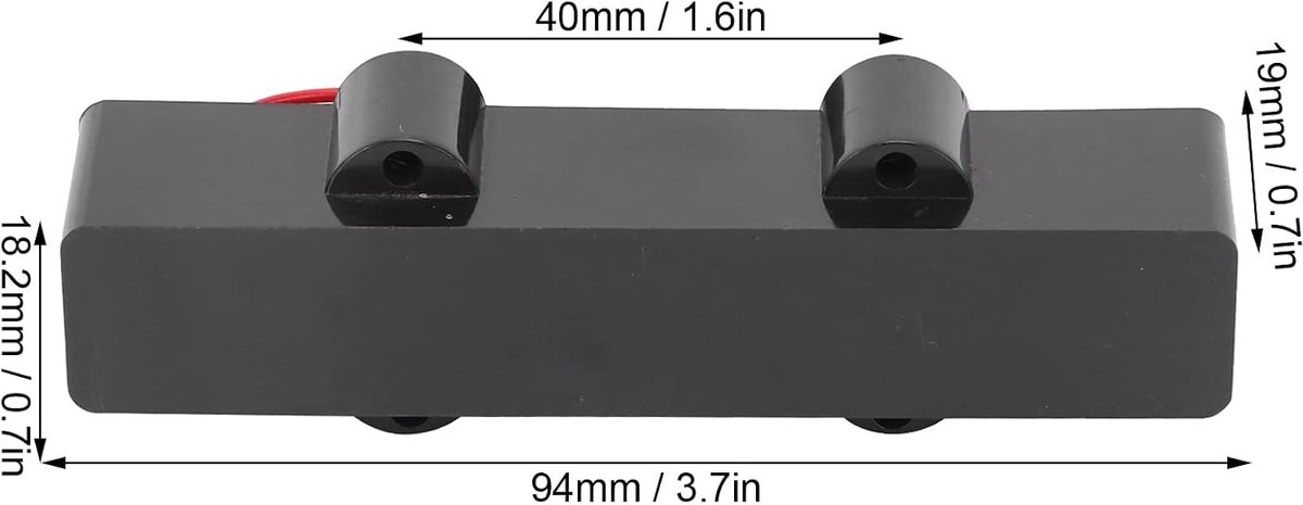 4-snarige baspickup, 2-delige brugpickupset Volumeverzameling Equalizer Elektrische basaccessoires 94 mm