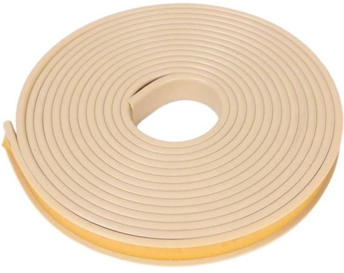 U-vormige Randband - Meubelrandbeschermer Hoekbeschermer - Meubels Beschermen - Zelfklevend TPE Materiaal - 5 Meter - Beige