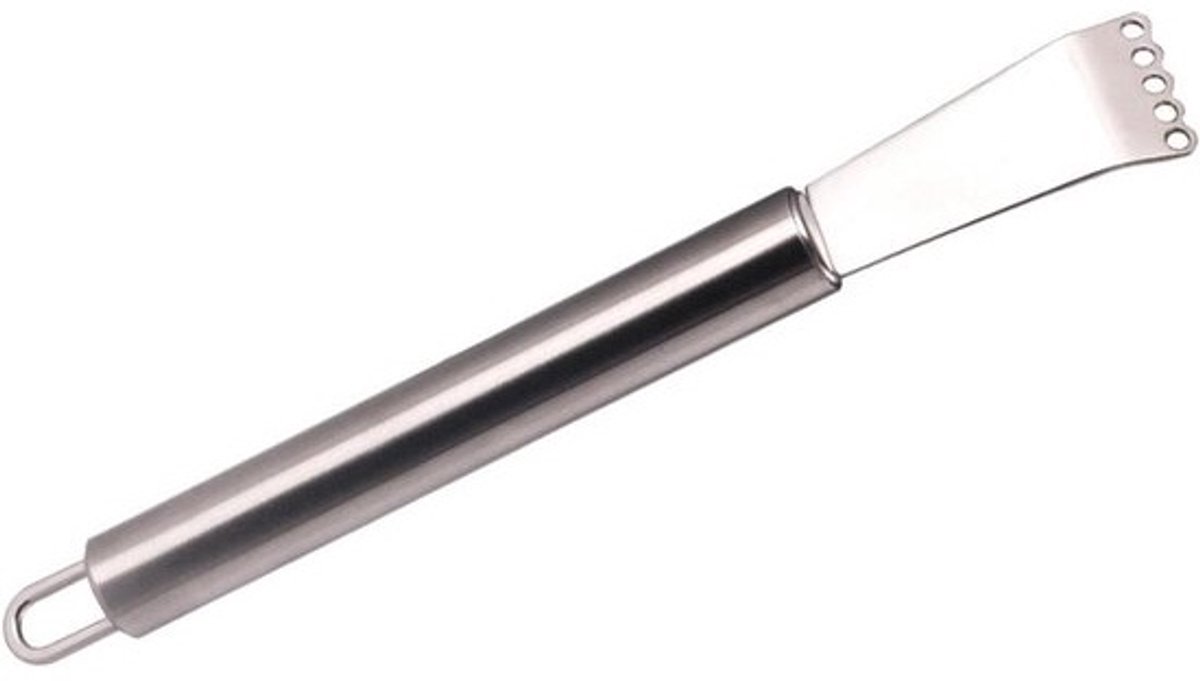 Citroenzester Keuken - Citrusrasp Zester - Citrus Schillen - Ingebouwd Snijontwerp - 14.5 cm - Zilver
