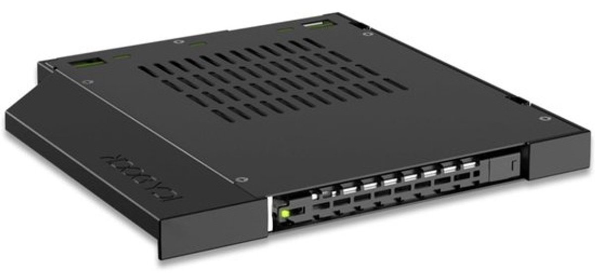 SSD Wissellijst - NVMe Houder - Opslag Uitbreiden - Volledig Metalen Behuizing - 9.5 mm - Zwart