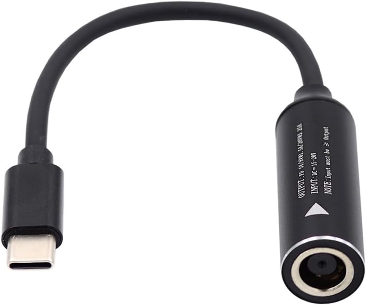 7,4 x 5,0 mm ingang naar USB-C type C stroomstekker oplaadkabel voor laptop telefoon PD9V 5V 20V