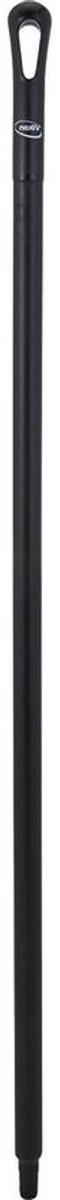 Hygiënische Steel - Schoonmaaksteel - Hygiënisch Werken - Uit één stuk - 130 cm - Zwart