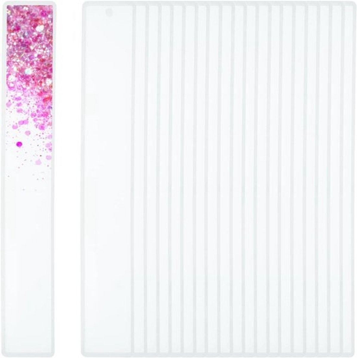 Boekenlegger Resin Mallen - Hars Mallen Siliconen Mallen - DIY Knutselen - Inclusief Ophanglipje - 20 stuks - Wit
