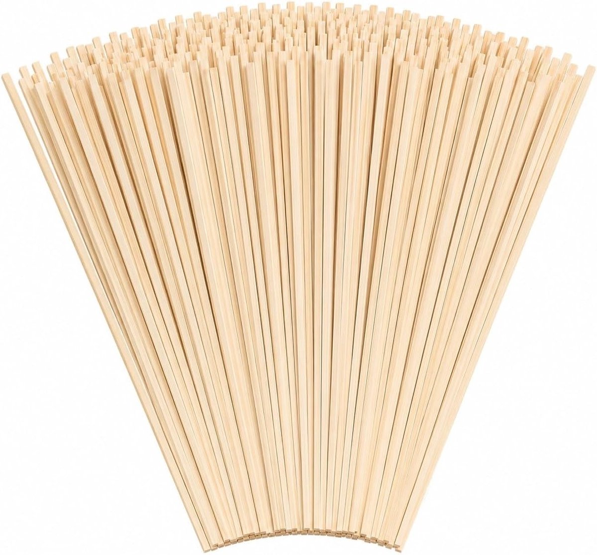 Stokjes voor Suikerspin - Hout - 40 cm - Vierkant - Voor Suikerspinliefhebbers