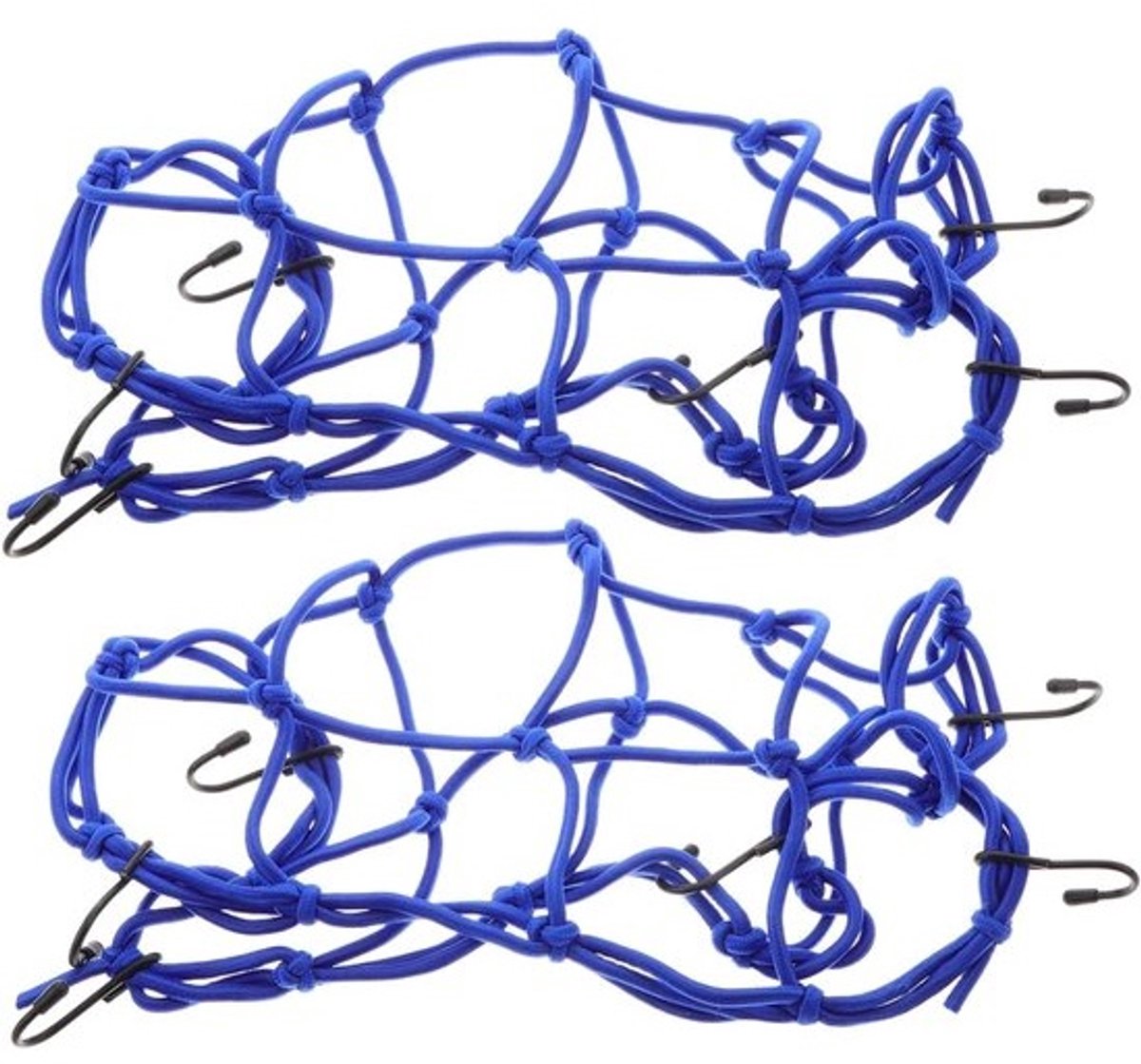 Fietsbagagenet - Motorfiets net - Bagage Vervoeren - Elastische Constructie - 30x30 cm - Blauw