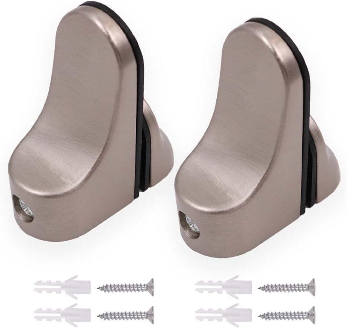 Dailygoods- Glasplankbeugels Verstelbaar - Glasklemmen - Zinklegering - Draagvermogen - 2 Stuks - Klembreedte 2-23 mm - Glasklem
