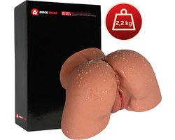 Quick Relief Valeria™ - Masturbator - Pocket Pussy - Seksspeeltjes voor Mannen - Sex Toy - Grote Kont - Bruin