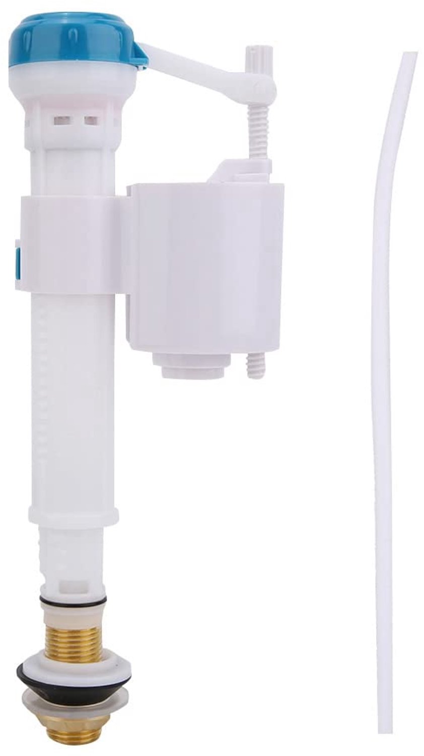 Toiletinlaatklep ABS - Verstelbare lengte 20cm-30.5cm - Dubbele spoelbak - Sifon - G1/2 aansluiting - Geschikt voor tankdiepte - Vulklep
