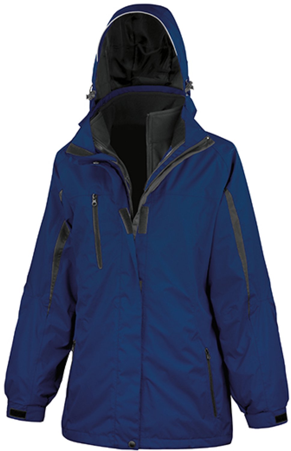 Result Women´s 3-in-1 Journey Jacket With Soft Shell Inner RT400F Marineblauw
