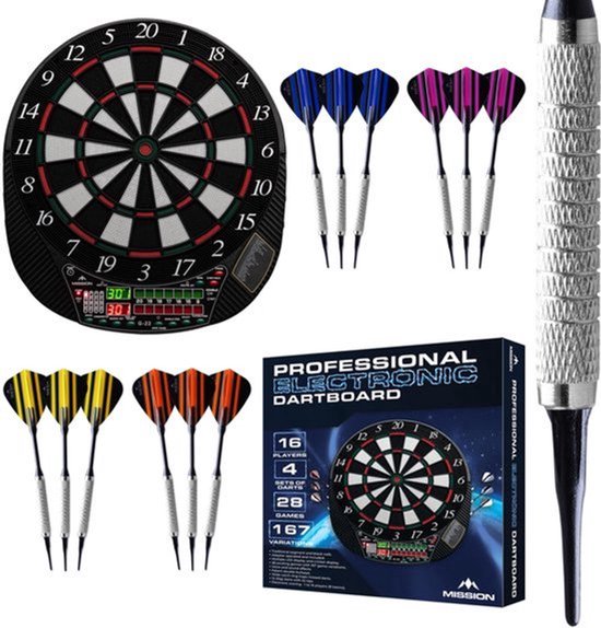 G220 Elektronisch dartbord | Professionele Soft Tip | Tot 16 spelers | 28 spellen | Inclusief 4 sets darts. — afbeelding 4