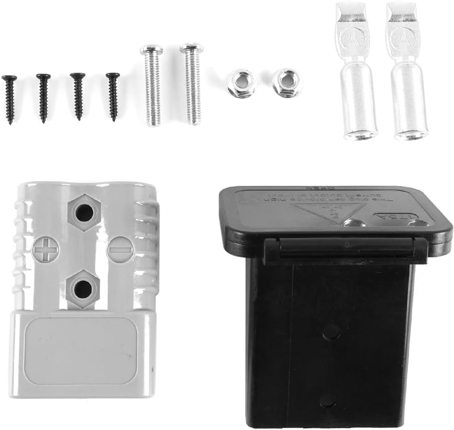 Accuconnector 175A - Anderson-compatibel - inbouwpaneel met afdekking - voor vorkheftruck, trailer en caravan - m-winkel