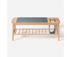SoBuy HFSR02-N Schoenenbank - 110 x 44 x 37 cm - Naturel