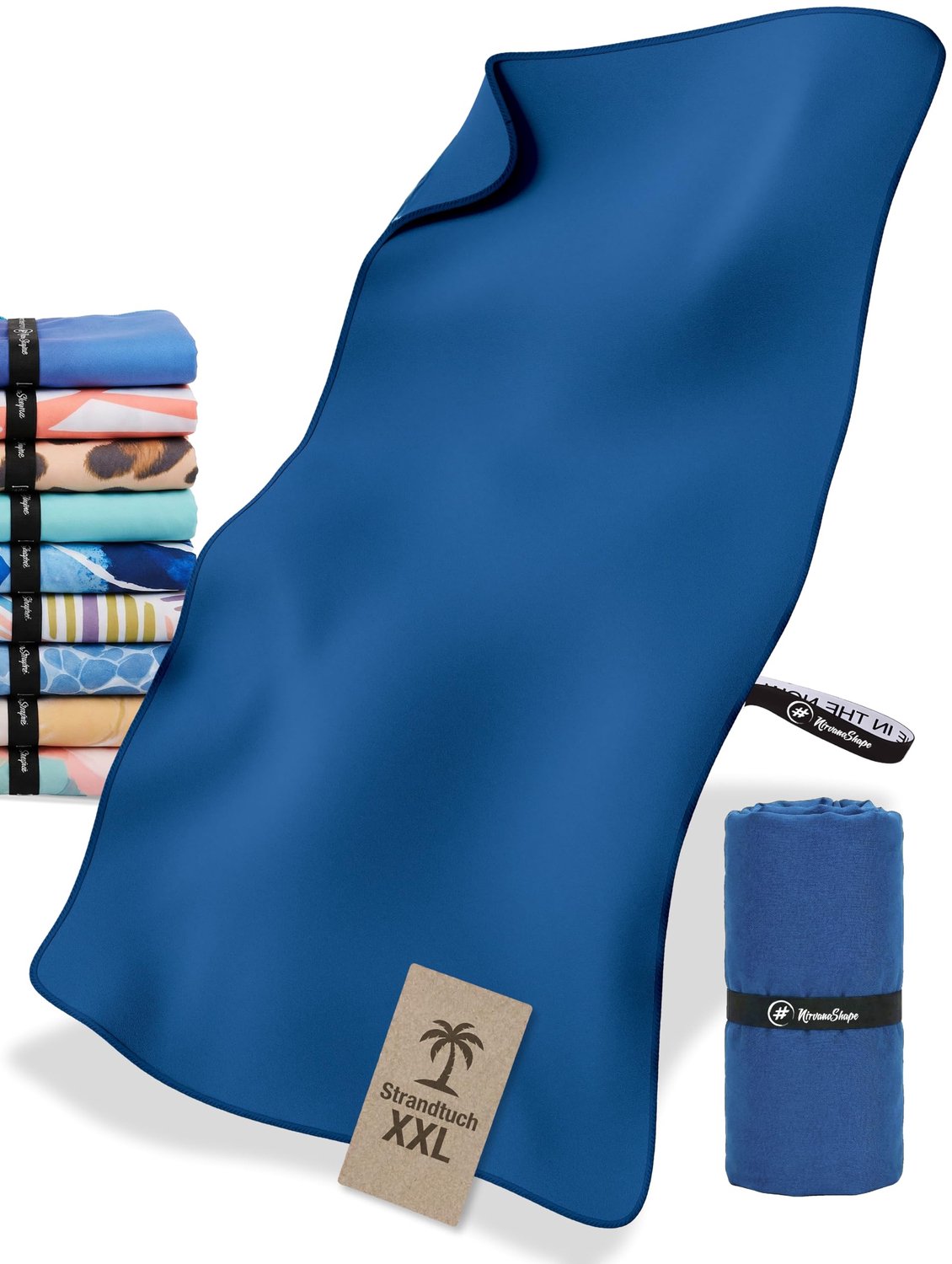 XXL Microfiber Strandhanddoek met Diverse Patronen