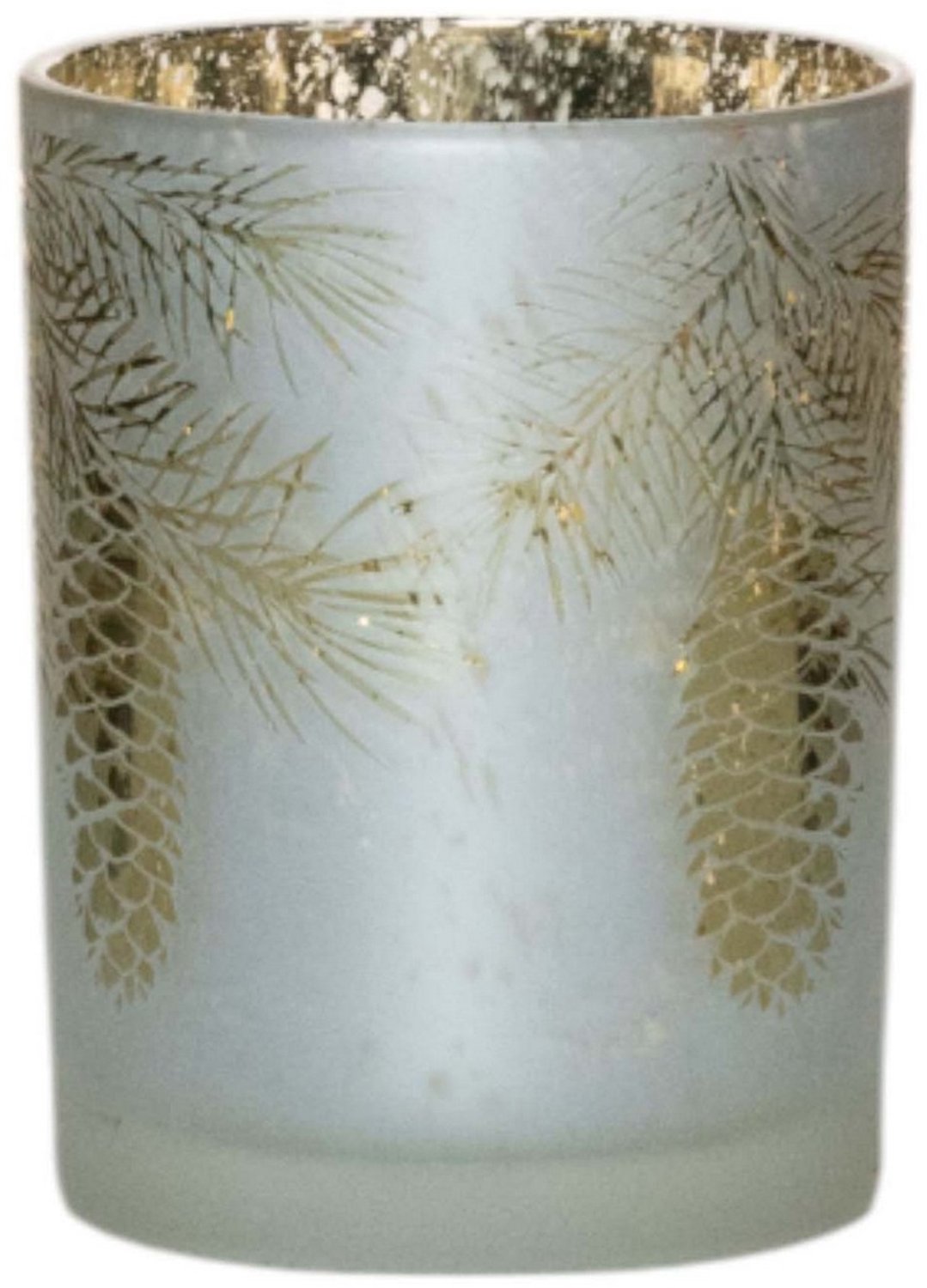 Mars & More Theelichthouder bladeren goud medium 12cm