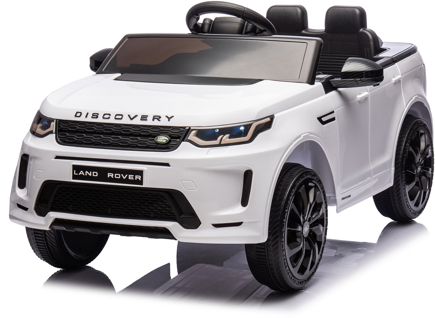 LEADZM 12V 4.5A.h LAND ROVER Discovery Sport Elektroauto Kinderauto,mit 2,4G Fernbedienung, LED Scheinwerfer, MP3, Hupe und Musik, Wit