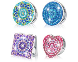 Ghope DIY Diamond Painting Compact Mirror - Draagbare Spiegels voor Vrouwen