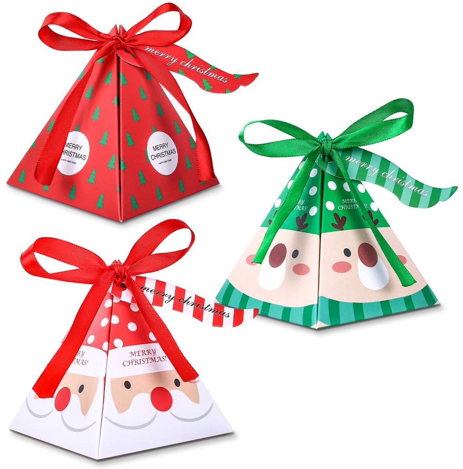 30 Stuks Kerst Cadeau Dozen van Kraft Papier