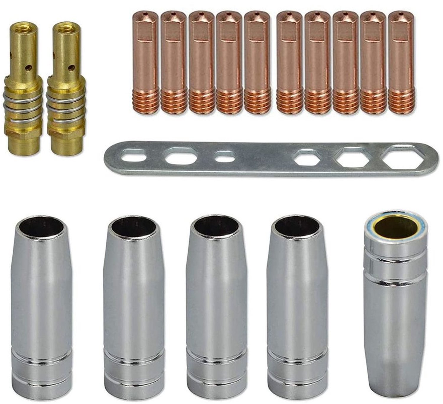 18 Stuks Contact Tips en Accessoires voor MIG Lastoorts