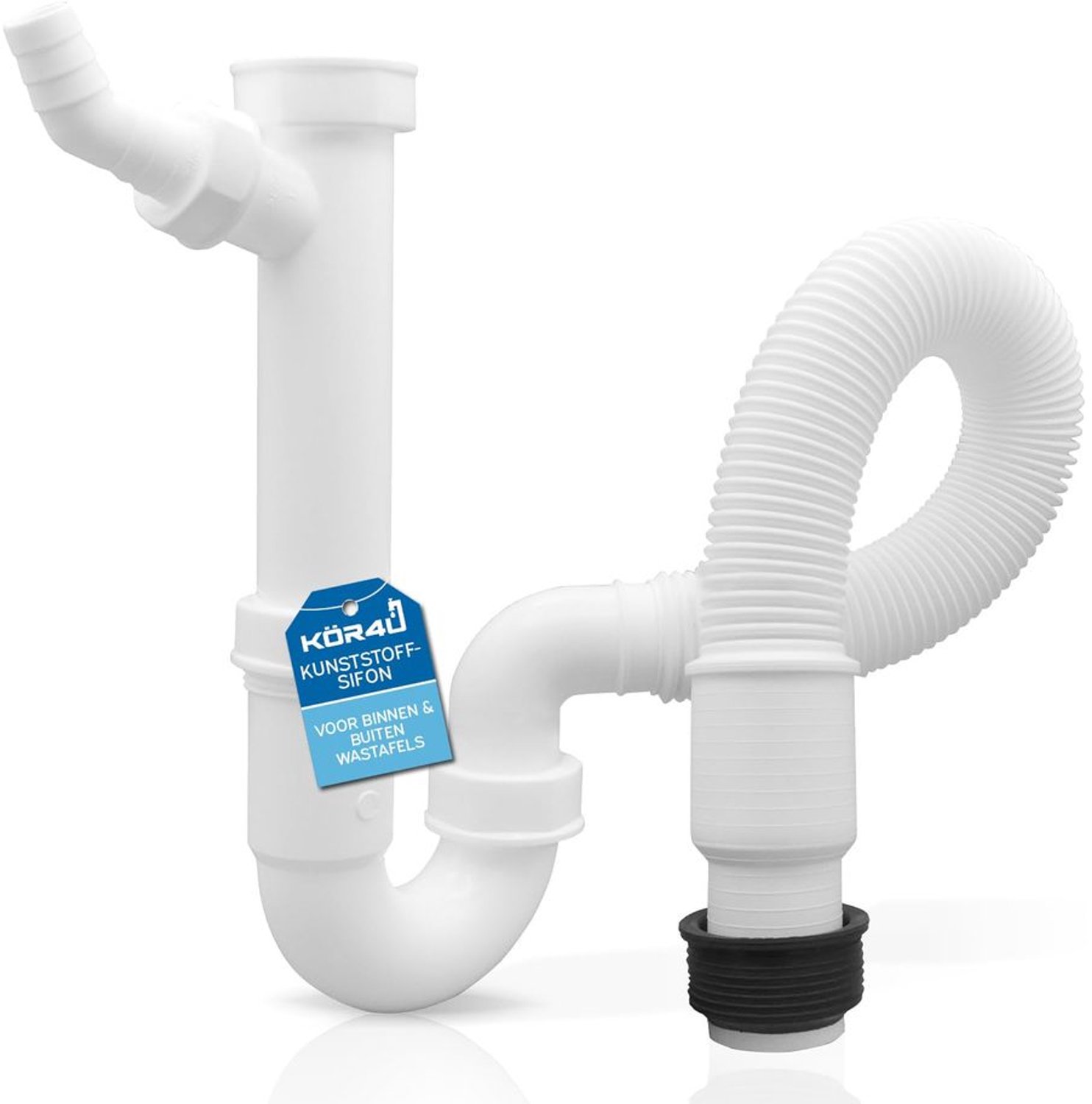 Flexibele Plastic Siphon met Rubber Kous