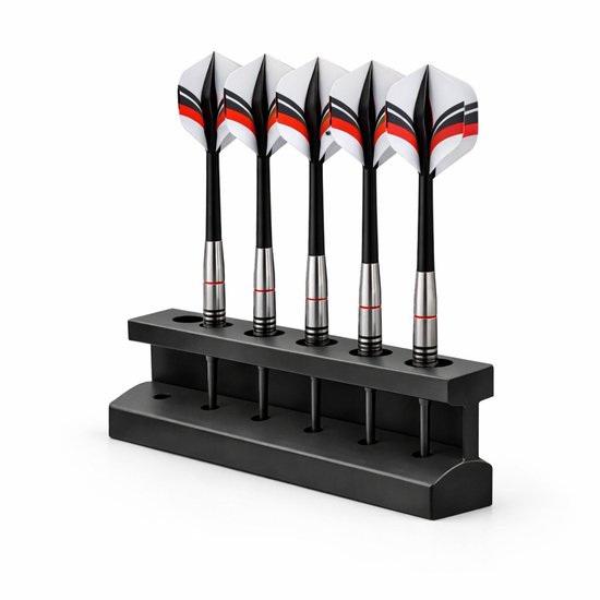 NAROX. Dartpijl tafel standaard – houder voor 6 Dartpijlen – Dartpijl Opbergstandaard – Zwart — afbeelding 4