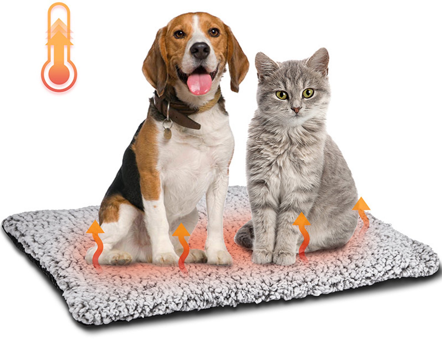 Zelfverwarmende Huisdierenmat - Dierenmat - dierenmand - Zelfverwarmende Deken voor Katten - Verwarmingsmat voor Katten zonder Elektriciteit - Geschikt voor Katten - 60×45cm