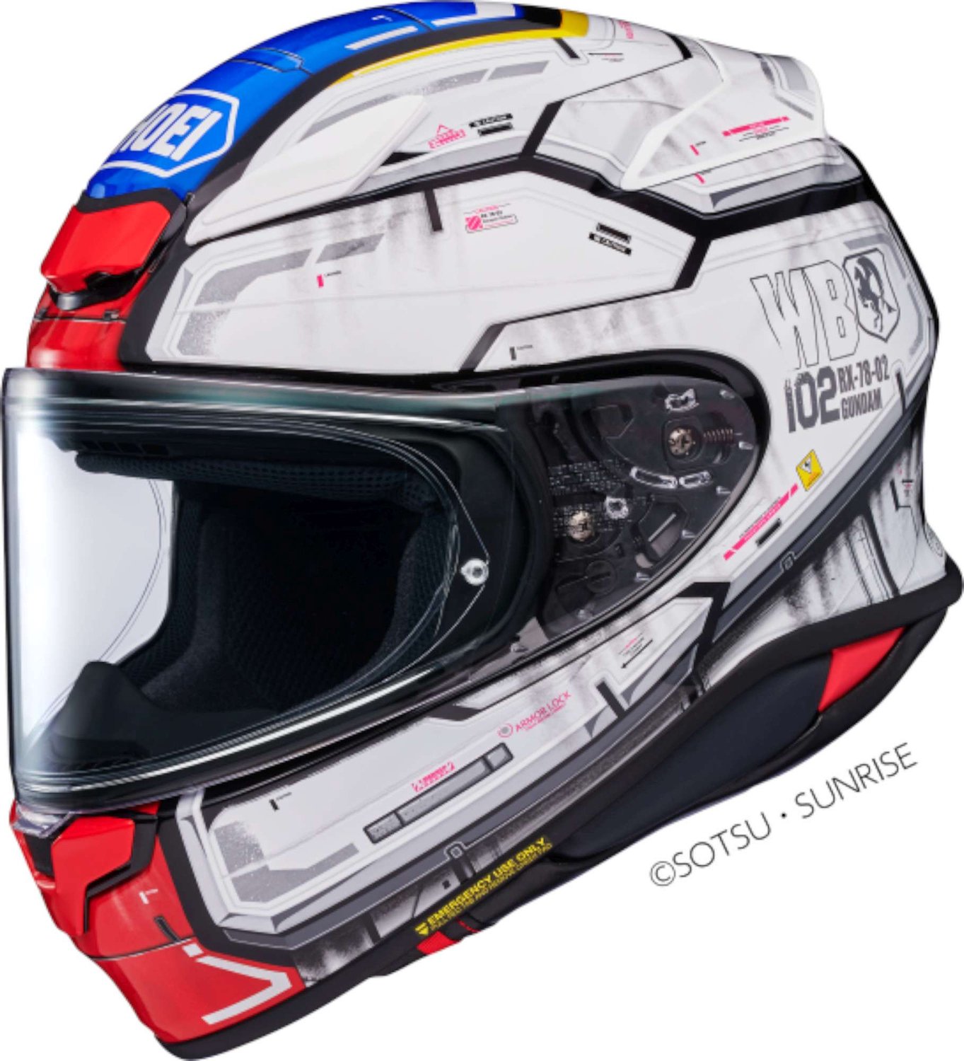 Shoei NXR2 Gundam Helm - Maat XS (53/54) -