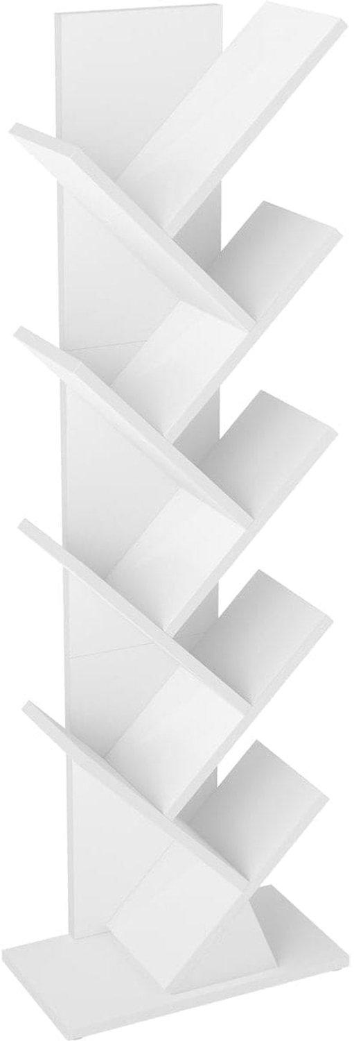 Klarven Boekenkast Wit - Boekenkastje - Boekenkasten - Bookcase - Open boekenrek met kantelbeveiliging - 20x38x115,2 cm